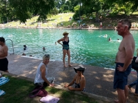 Our group getting ready for a swim