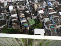 Rooftops looking down from The Bloom