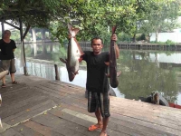 Fisherman with his catch