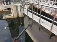 Lock and foot path