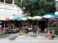 Outdoor stall at the weekend market
