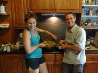Mailea and Neil cooking