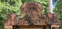 Red Sandstone Carved Lintel