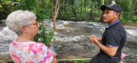 Nan and Mr. Nara at the River of a Thousand Lingas