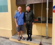 Neil with Volunteer Firefighter
