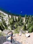 Neil's foot on overlook