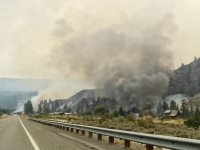 Structure fire at distance