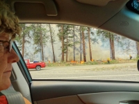 Firefighters battling blaze