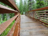 Nan crossing Cutthroat Creek