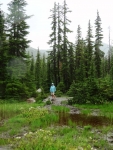 Nan at Cutthroat Lake