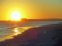 Sunset and beach