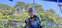 Nan with Island Behind