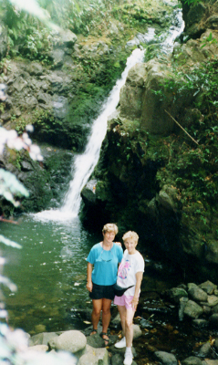 Waterfall at the end of the trail