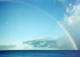 Rainbow over the Moon