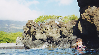 Nan finishing the dive