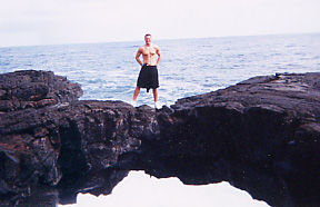 Adam on Lava Arch