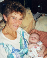 Great Grandma Harter with Quentin