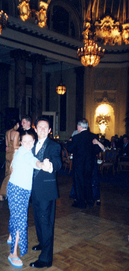 Ari with Dad on the dance floor