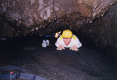 Inch worming into rooms in the lava tube