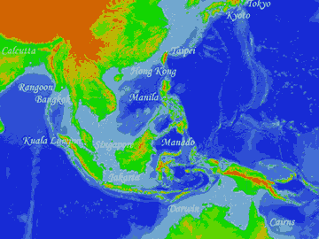 Manado is very close to the Equator