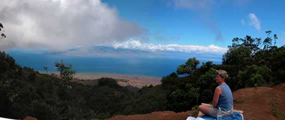 On top of the world, well, on top of Lana`i