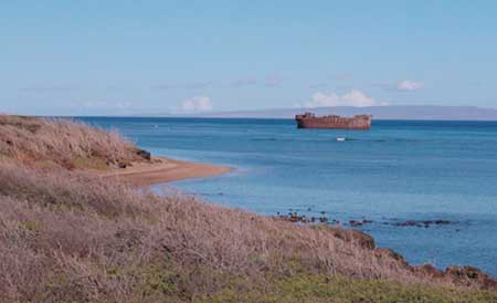 How shipwreck beach gets its name.