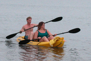 Warren and Lauranna kayaking