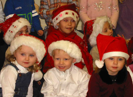 Quentin in his school Christmas program