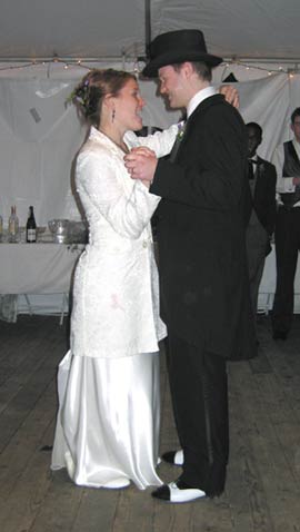 Their first dance.