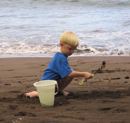 building sand castles