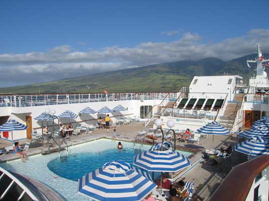 Topside on the ship