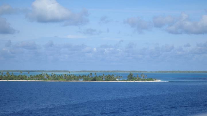 The island from the boat