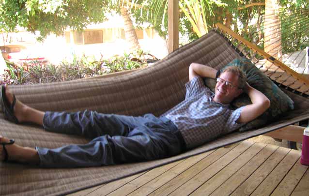 Chris enjoys relaxing Maui style