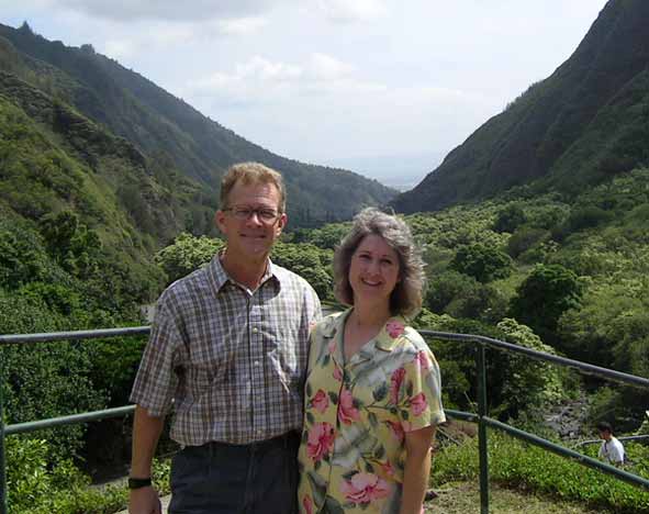 Chris and Pamela Beamer in Iao Valley