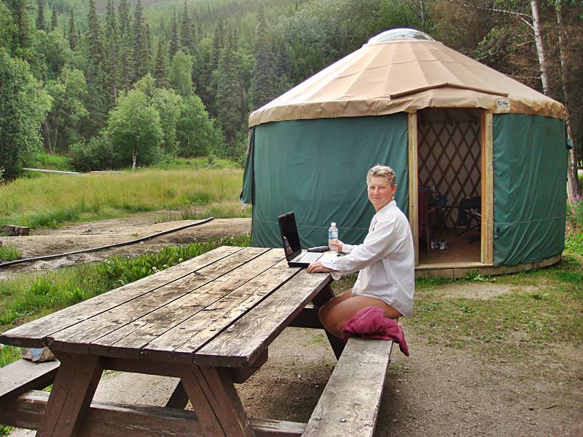 Our yurt at Chena Hot Springs