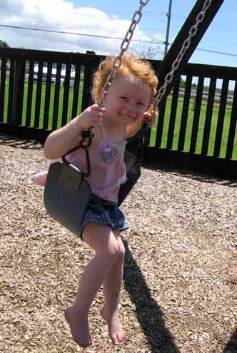 Sophie swinging