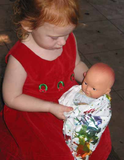 Sophie lovers her baby doll