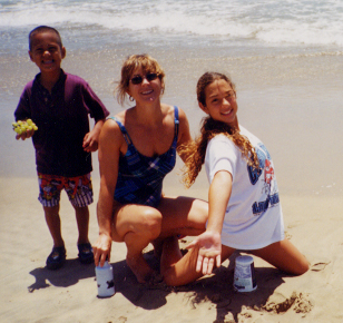 At the beach