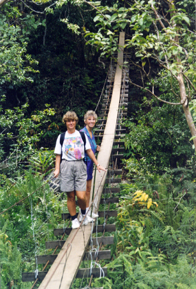 Mom and I at Swinging Bridges