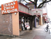 Outside the Texas Chili Parlor