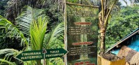 Tibumana Waterfall sign