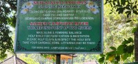 Pura Gunung Leban sign
