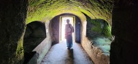 Nan at Cave Entrance