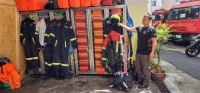 Firefighter gear lockers