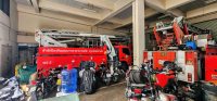 Ladder truck and clutter