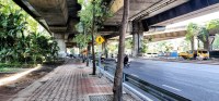 Under the toll road