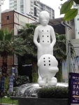 W District sculpture