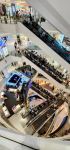 A cool look at the escalators at the Centralworld shopping center.