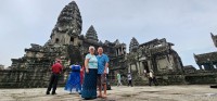 Nan nd Neil on second floor of Angkor Wat
