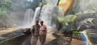 Neil and Nan Misted at Kulen Waterfall